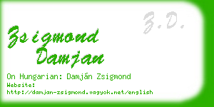 zsigmond damjan business card