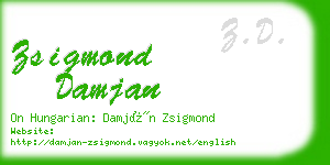 zsigmond damjan business card